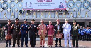 Walikota Palembang Harnojoyo bersama unsur Forkompinda usai upacar HUT Pancasila, Kamis (1/6/2023). Foto : KOminfo Palembang.