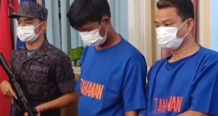 Dua tersangka kaki tangan bandar sabu di Betung ditangkap, Jumat (23/6/2023). Foto : Sumselheadline/ela.