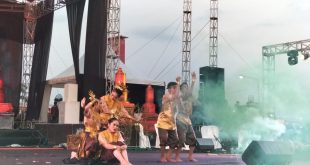Penampilan kesenian Kabupaten Pali di Festival Sriwijaya di BKB Palembang, Sabtu (24/6/2023). Foto : Sumselheadline/pitria.