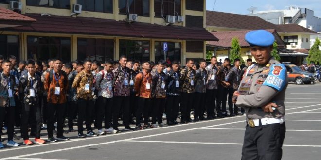 Para Casis Bintara Polda Sumsel usai mengikuti PMK yang dilakukan Propam, Minggu (25/6/2023). Foto : Sumselheadline/Ela.