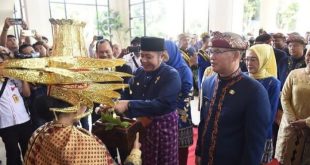 Gubernur Sumsel Herman Deru saat hadir di puncak HUT Pagaralam, Rabu (21/6/2023). Foto : Humas Pemprov Sumsel.