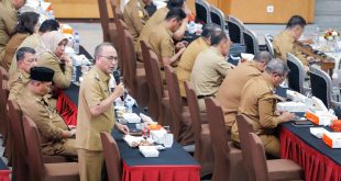 PJ Bupati Muba, Apriyadi saat memberikan komentar saat rapat dengan Mendagri di Jakarta, Jumat (9/6/2023). Foto : Dinkominfo Muba.