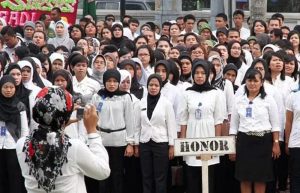 Para honorer di lingkungan Pemkot Palembang. Foto : Sumselheadline/pitria
