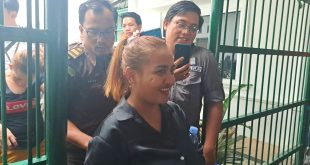 Lina, tersangka penistaan agama ditahan di Lapas Wanita Palembang, Senin (10/7/2023). Foto : Sumselheadline/Ela