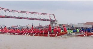 Lomba bidar sudah menjadi tradisi tahunan digelar di Sungai Musi, Palembang. Foto : Dok Sumselheadline