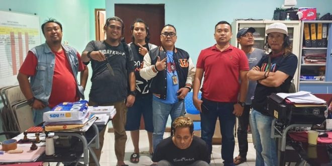 Yusuf, salah satu komplotan perampok jalanan di Palembang, dibekuk tim Polda Sumsel, Kamis (31/8/2023). Foto : Sumselheadlne/Ela