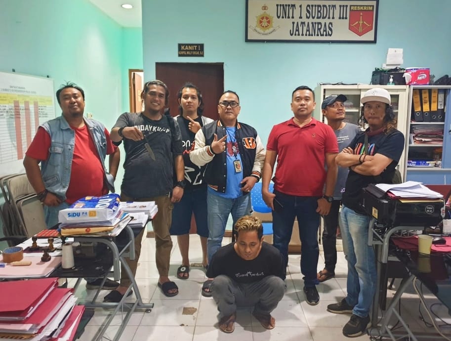 Yusuf, salah satu komplotan perampok jalanan di Palembang, dibekuk tim Polda Sumsel, Kamis (31/8/2023). Foto : Sumselheadlne/Ela