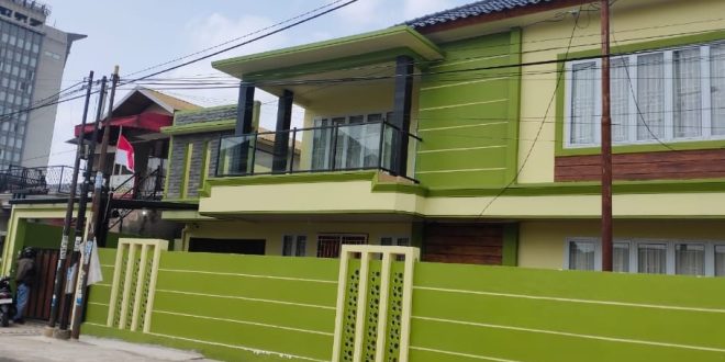 Rumah mewah milik selebgram Palembang, APS yang disita polisi terkait kasus narkoba. Foto : Dok Polisi.