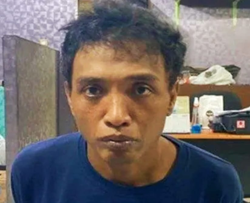 Hendri, tersangka jambret. Foto : Sumselheadline/Ela