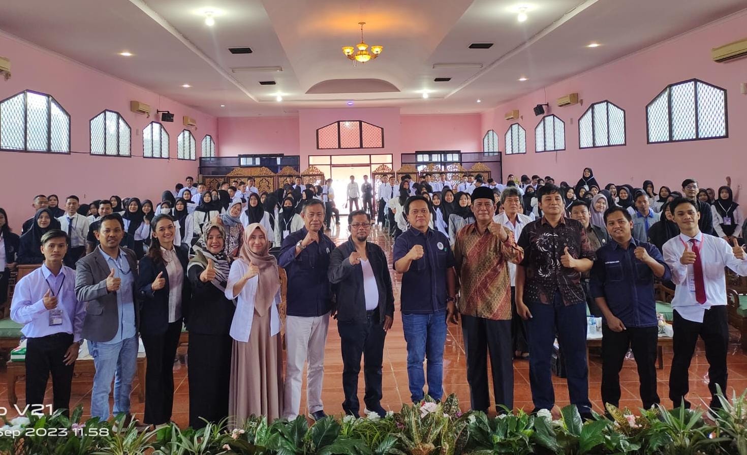Para peserta seminar nasional Bupati Muba Pilihan Generasi Milenial di Sekayu, Sabtu (9/9/2023). Foto : Dinkominfo Muba