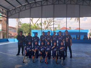 Tim hocky Kabupaten Lahat. Foto : Dok Humas PB Porprov XIV.