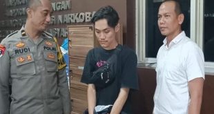 Pelaku begal payudara, S ditangkap polisi, Rabu (20/9/2023). Foto : Sumselheadline/Ela