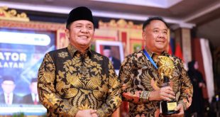 Herman Deru dinobatkan sebagai dewan pembina inovator oleh Kemendagri, Sabtu (23/9/2023). Foto : Humas Pemprov Sumsel.