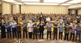 Gubernur Sumsel, Herman Deru saat membuka Rakor Forkopimda Kabupaten/Kota se-Sumsel di Wyindam Hotel, Palembang, Kamis (21/9/2023). Foto : Humas Pemprov Sumsel.