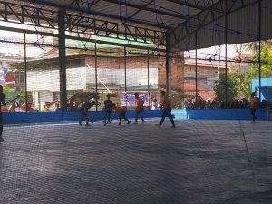 Suasana pertandingan tim Hocky Lahat melawan OKI di Porprov XVI Lahat, Jumat (15/9/2023). Foto : IST Tim Humas PB Porprov.
