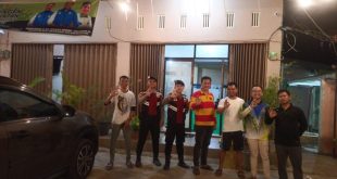 Jajaran Polres Lahat stanby menjaga keamanan dan kenyamanan para atlet dan official yang mengikuti Porprov. Foto : Dok Humas PB Porprov Lahat.