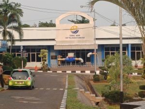 Kantor Perumda Tirta Musi unit pelayanan Rambutan. Foto : Sumselheadline/Pitria.