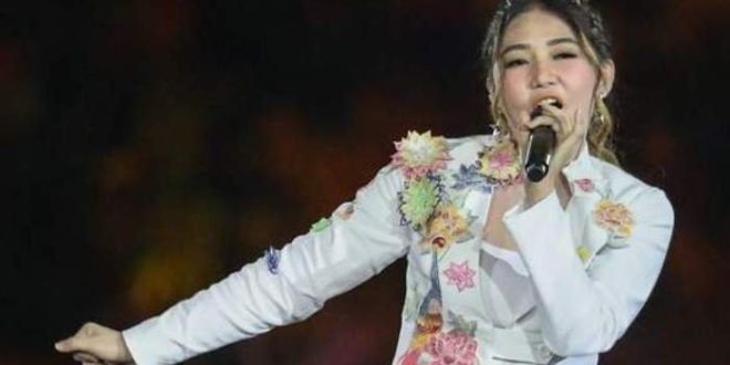 Artis Via Vallen yang akan tampil pada pembukaan Porprov XIV Sumsel di Kota Lahat. Foto : IG Via Vallen.