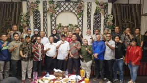 Heri Amalindo saat silaturahmi dengan sejumlah pengurus KONI Sumsel dan Pengda Cabor di RM Srimelayu, Palembang, Jumat (20/2023). Foto : Sumselheadline/Ferly