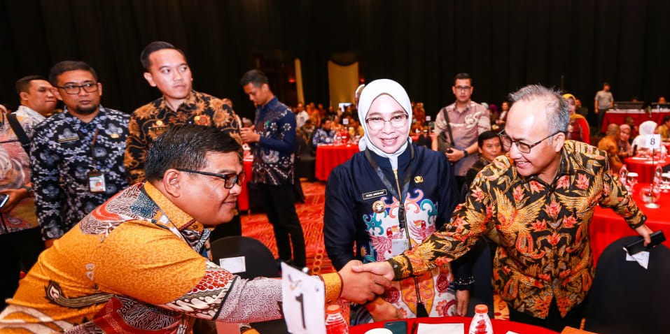 Pj Bupati Muba, Apriyadi menghadiri peresmian dan rakor percepatan pembentukan MPP di Jakarta, Selasa (31/10/2023). Foto : Dinkominfo Muba