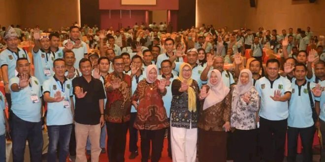 Para Kades se-Muba yang mengikuti seminar tentang pengentasan stunting di Hotel The Zuri, MInggu (29/10/2023). Foto : Dok Pantia Seminar.