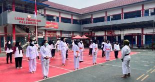 Para petugas lapas perempuan dibekali bela diri kempo, Sabtu (21/10/2023). Foto : Sumselheadline/Ela.