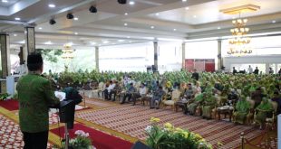 Pj Gubernur Sumsel, Agus Fatoni menghadiri kegiatan Muslimat NU Sumsel di Griya Agung Palembang, Sumatera Selatan, Sabtu (28/10/2023). Foto : Humas Pemprov Sumsel.