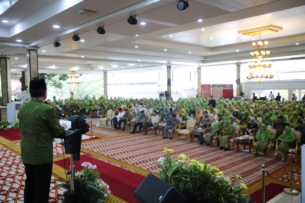 Pj Gubernur Sumsel, Agus Fatoni menghadiri kegiatan Muslimat NU Sumsel di Griya Agung Palembang, Sumatera Selatan, Sabtu (28/10/2023). Foto : Humas Pemprov Sumsel.