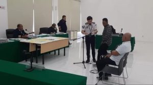 Suasana sidang Mahkamah Pelayaran, Selasa (17/10/2023). Foto : Sumselheadline/Ela.