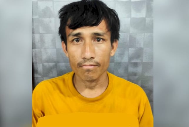Slamet, pelaku perampasan handphone. Foto : Dok Polisi.