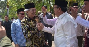 Wakil Gubernur Sumsel H. Mawardi Yahya menghadiri acara peringatan Maulid Nabi Muhammad SAW tahun 1445 H/2023 di Pondok Pesantren Modern Daruss'adah, Sabtu (30/9) di Kabupaten Muaraenim. Foto : Humas Pemprov Sumsel.