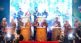 Suasana pembukaan Muba Expo 2023 yang dilakukan Pj Bupati Muba, Apriyadi. Foto : Dinkominfo Muba