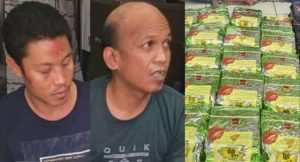 Dua kurir 32 kg sabu di Jl Aligatmir, Palembang, Rabu (1/11/2023). Foto : Sumselheadline/Ela