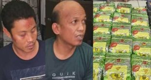 Dua kurir 32 kg sabu di Jl Aligatmir, Palembang, Rabu (1/11/2023). Foto : Sumselheadline/Ela