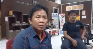Agus, sopir yang dikeroyok pemalak di kawasan BKB Palembang, Sabtu (4/11/2023). Foto : Sumselheadline/Ela