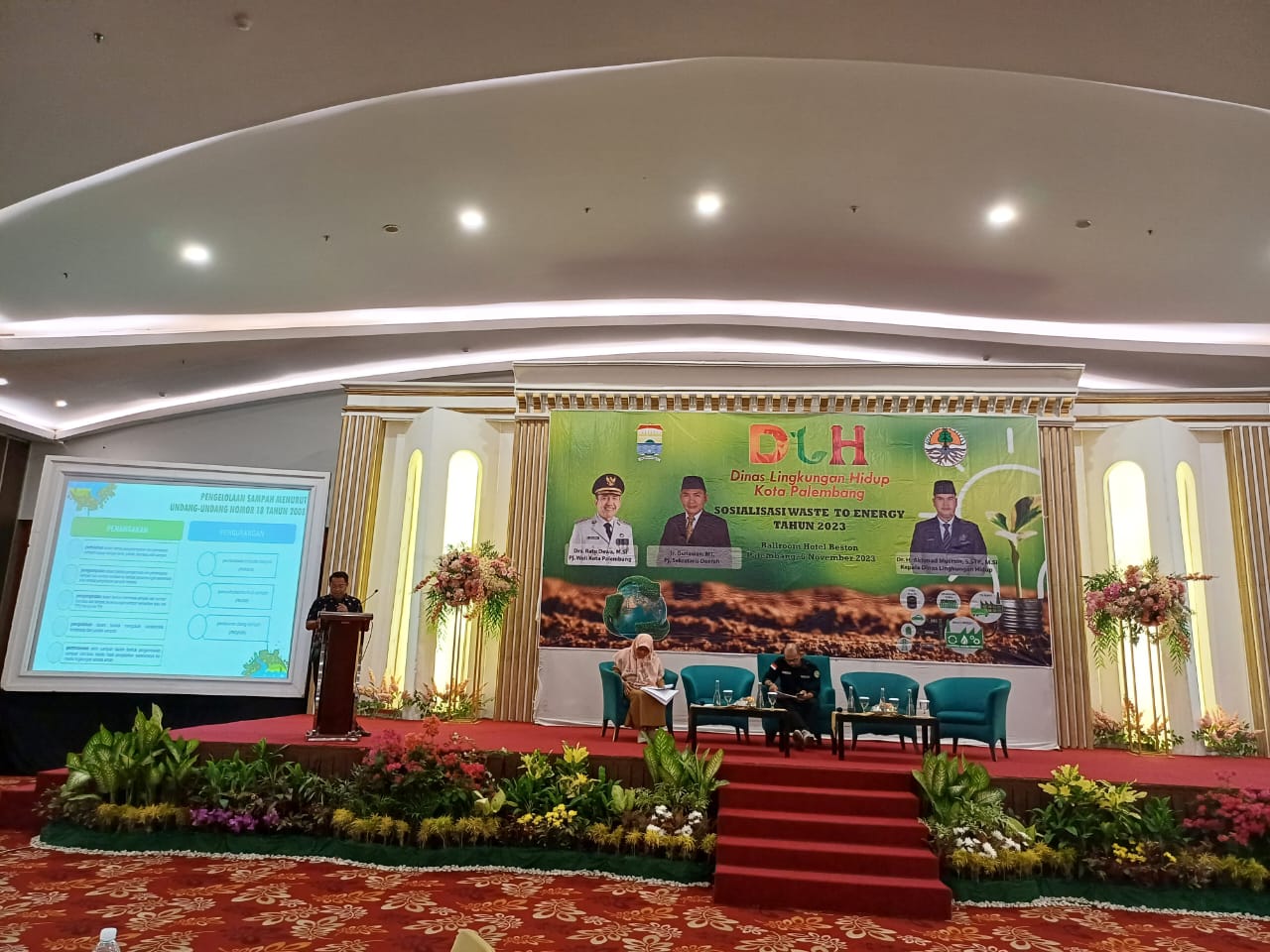 Suasana sosialisasi waste to energi di Beston Hotel Palembang, Senin (6/11/2023). Foto : Sumselheadline/Pitria