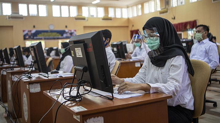 Para peserta tes PPPK. Foto : Dok Sumselheadline.com