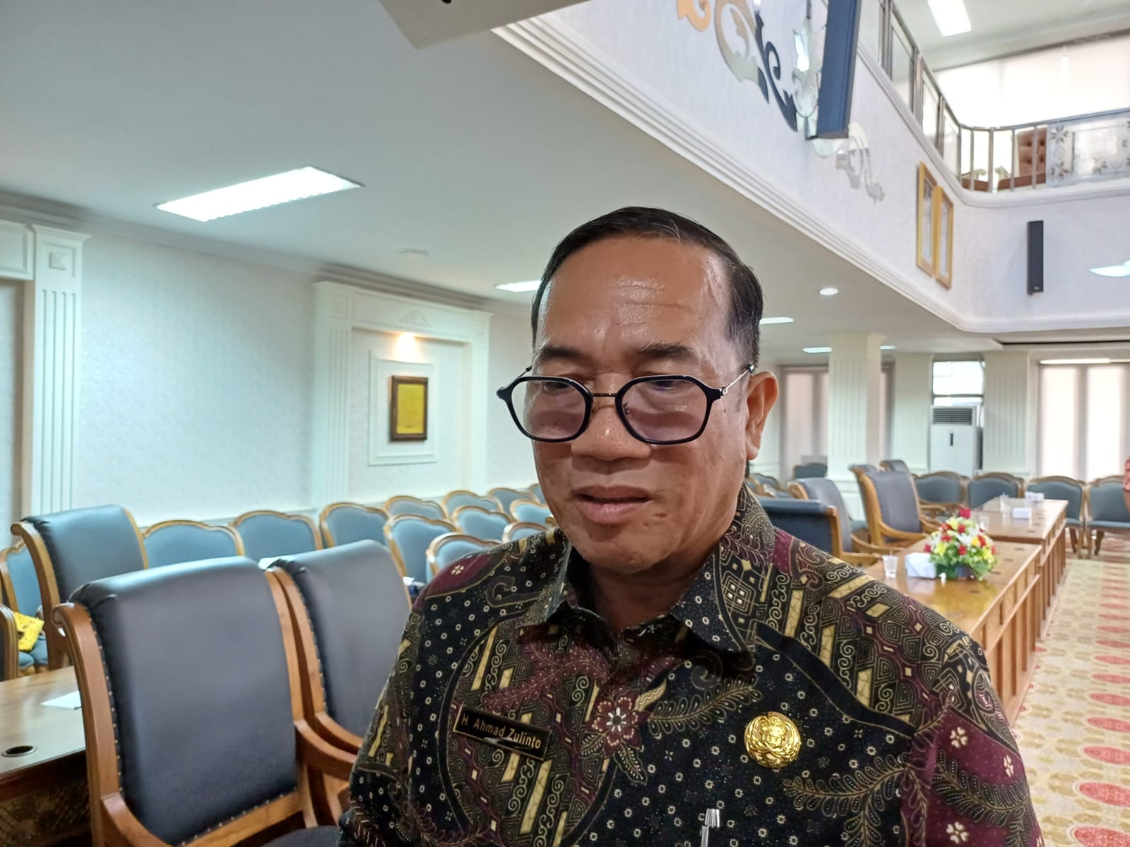 Ahmad Zulinto, Asisten Bidang Pemerintahan Setda Palembang. Foto : Sumselheadline/Ela
