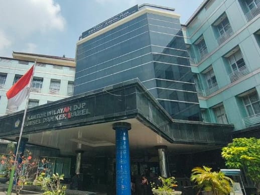 Kantor Wilayah Pajak Sumsel Babel di Jl Merdeka, Palembang. Foto : Dok Sumselhealine