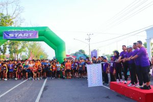 Ribuan warga Muba mengikuti Muba Fun Run di Kota Sekayu, Sabtu (18/11/2023). Foto : Dinkominfo Muba.
