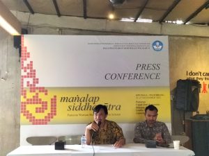 Kepala Balai Pelestarian Kebudayaan Wilayah VI, Kristanto Januardi saat press cobfrence, Jumat (24/11/2023). Foto : Sumselheadline/Pitria