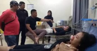 Nanda dan Berta, korban penjambretan, Jumat (24/11/2023). Foto : Sumselheadline/Ela
