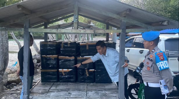Sebanyak 12 boks benih lobster diamankan petugas, Rabu (29/11/2023). Foto : Sumselheadline/Ela