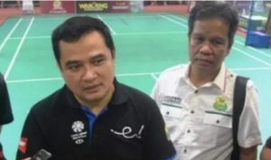 Ketua Panita Sirnas, Amrullah didampingi Kabid Humas, Rustam Imron.