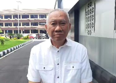 Asfan Fikri Sanaf, mantan Dirut BSB diperiksa Bareskrim, Selasa (21/11/2023). Foto : Sumselheadline/Ela.