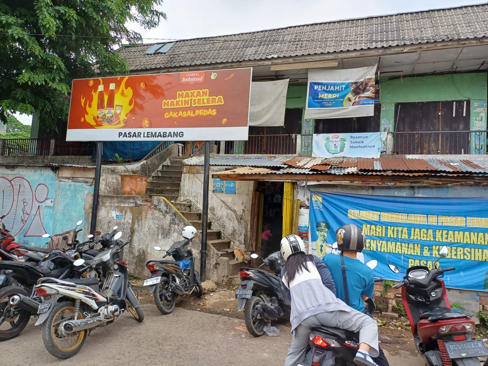 Salah satu titik Pasar Lemabang Palembang yang akan direnovasi. Foto : Sumselheadline/Pitria.