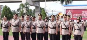 Suasana sertijab lima Kapolsek di Palembang, Jumat (22/12/2023). Foto: Sumselheadline/Ela