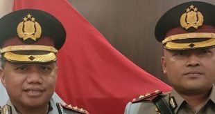 Kombes Pol Bagus Suropratomo Oktabrianto SIK dan AKBP Witdiardi SIK MH. Foto: Sumselheadline/Ela.