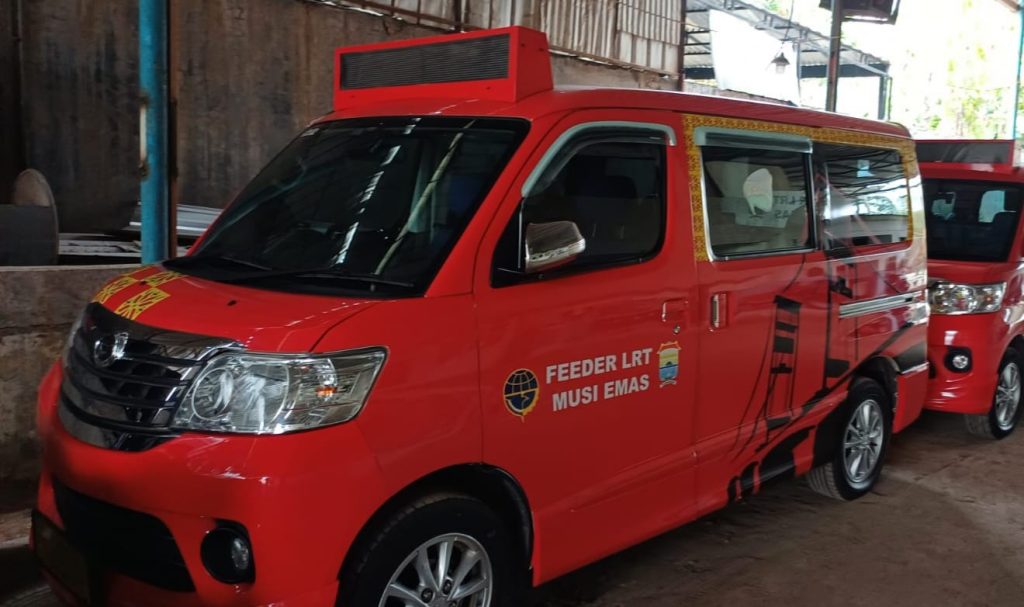 Mobil angkot feeder LRT Sumsel. Foto: Dok Sumselheadline.