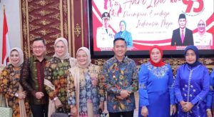 Pj Walikota Palembang Ratu Dewa hadir di Hari Ibu ke-95 tahun 2023, di Rumah Dinas Walikota Palembang, Rabu (20/12/2023). Foto: Sumselheadline/Pitria.